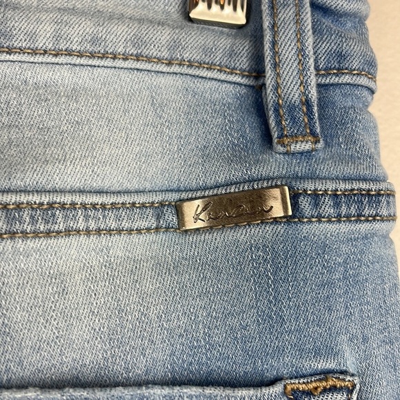 KanCan Jeans Denim SZ 7/27 Light Wash Distressed Stretch Mid Rise - Picture 8 of 12